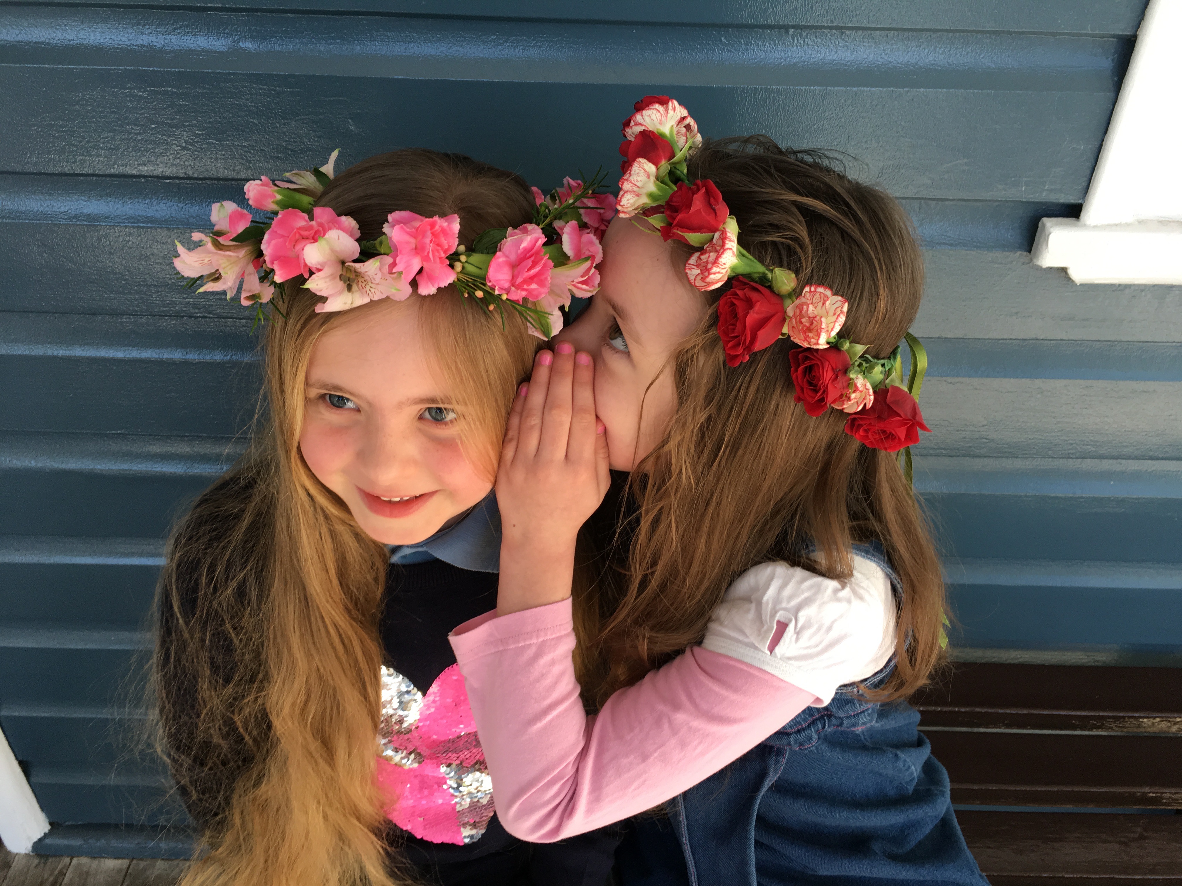 Girls with flower crowns by Graceful Blooms Sydney school holidays Mortdale florist